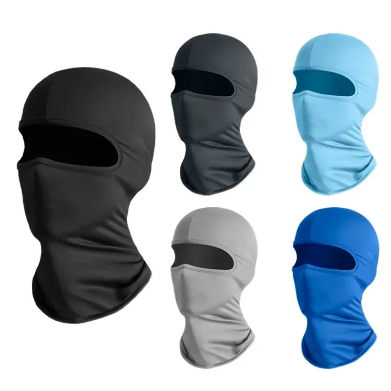 Wool Balaclava Knit - Kominiarka z jedwabiu lodowego, chłodząca, z