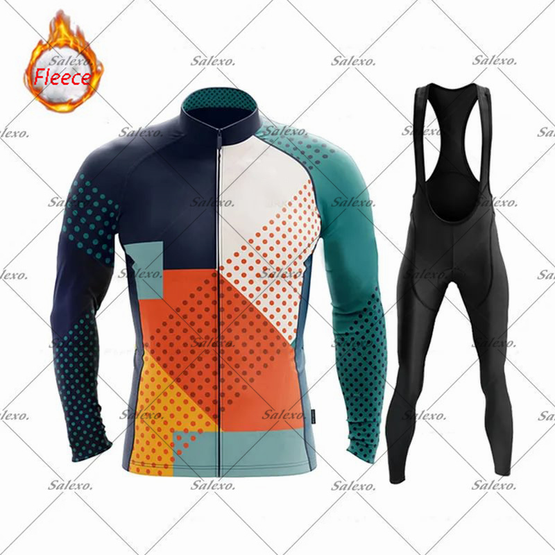 Winter Clothing Men Sale - Zimowa koszulka rowerowa męska z długim