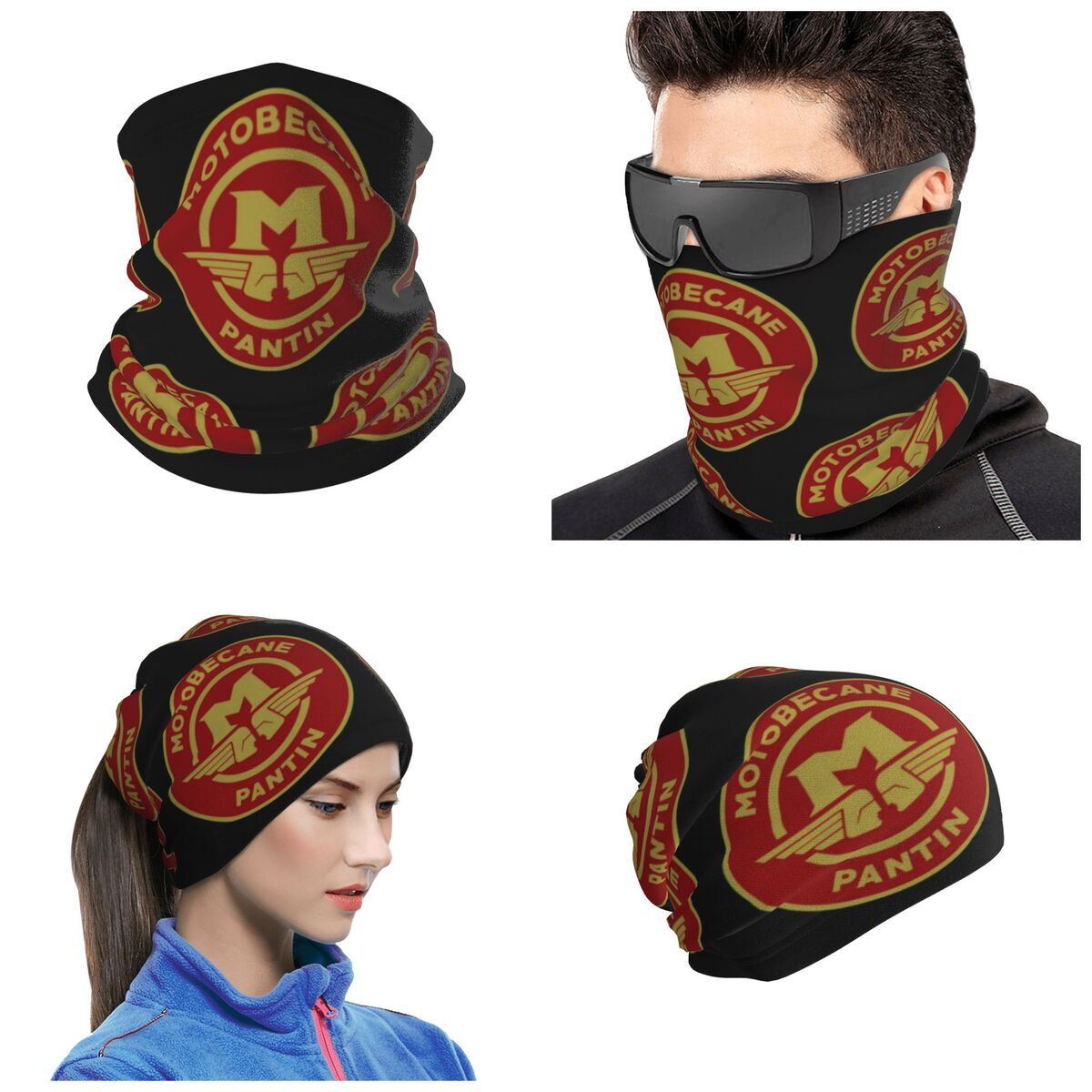 Wool Balaclava Knit - Motobecane Bandana Ochronna Chusta na Szyję