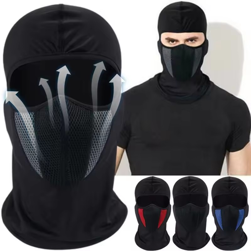 Wool Balaclava Knit - Kompletna maska na twarz rowerowa wiatroodporna