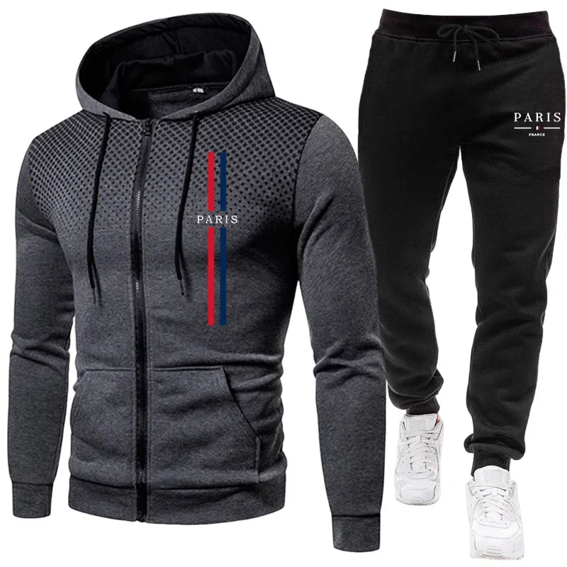 Jacket Winter Clothing - Męski dres sportowy z kurtką na
