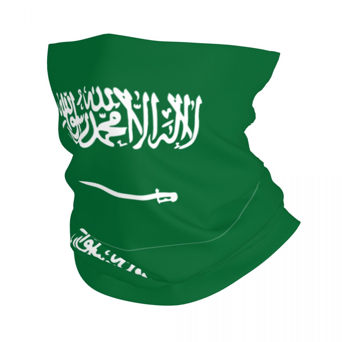 Wool Balaclava Knit - Arabia saudyjska flaga Bandana osłona na