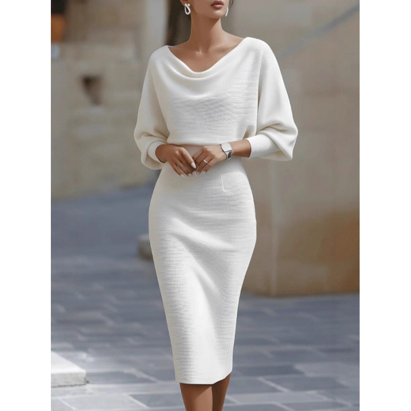 Winter Clothing H&M - Sukienka damska z długim rękawem typu
