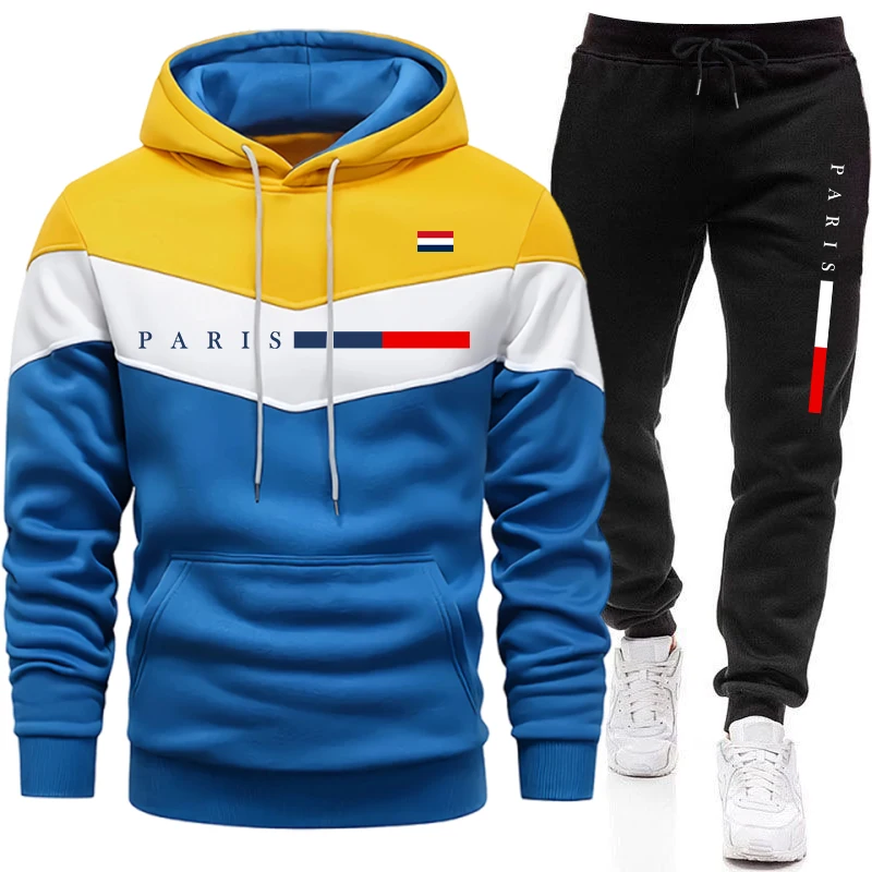 Winter Clothing Men Sale - Gorąca Wyprzedaż: Męski Dres Casualowy Trójkolorowy