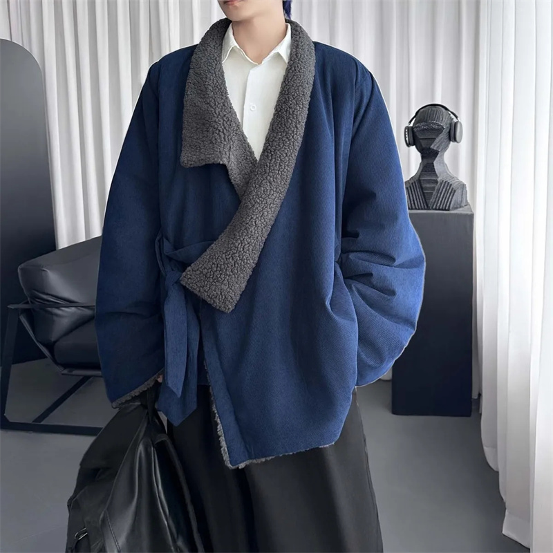 Winter Clothing Trends - Zimowa, pluszowa, gruba odzież bawełniana dla