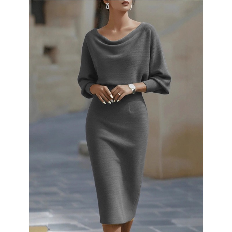 Sukienka damska z długim rękaw – Winter Clothing H&M recenzja i cena