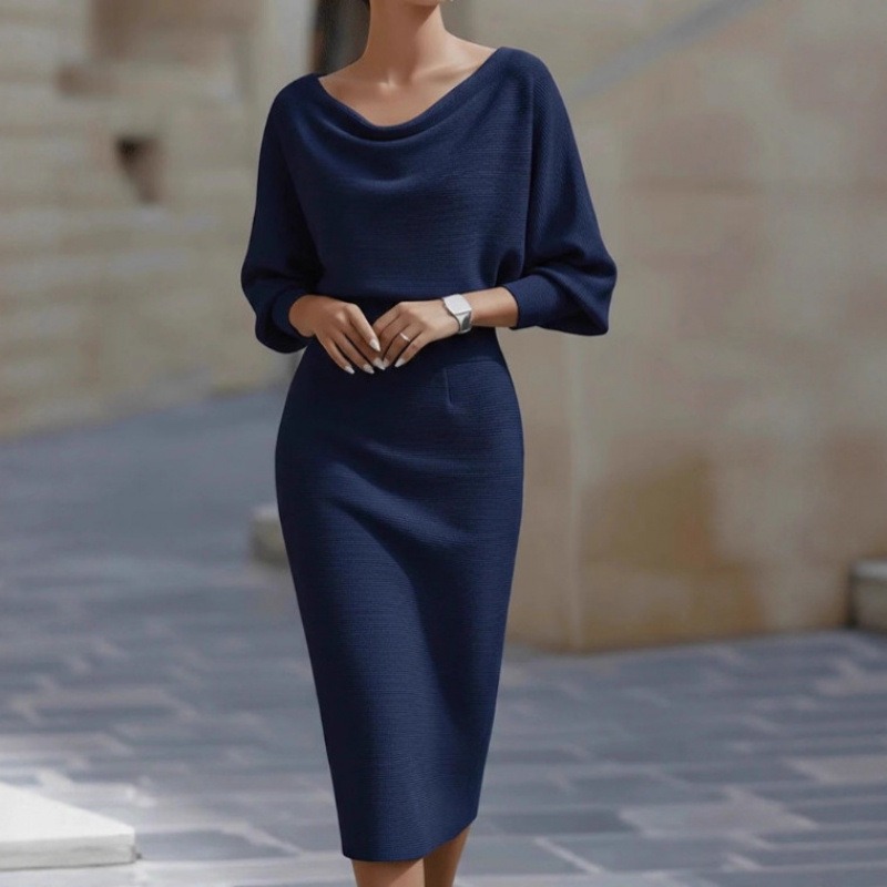 Sukienka damska z długim rękaw – Winter Clothing H&M recenzja i cena